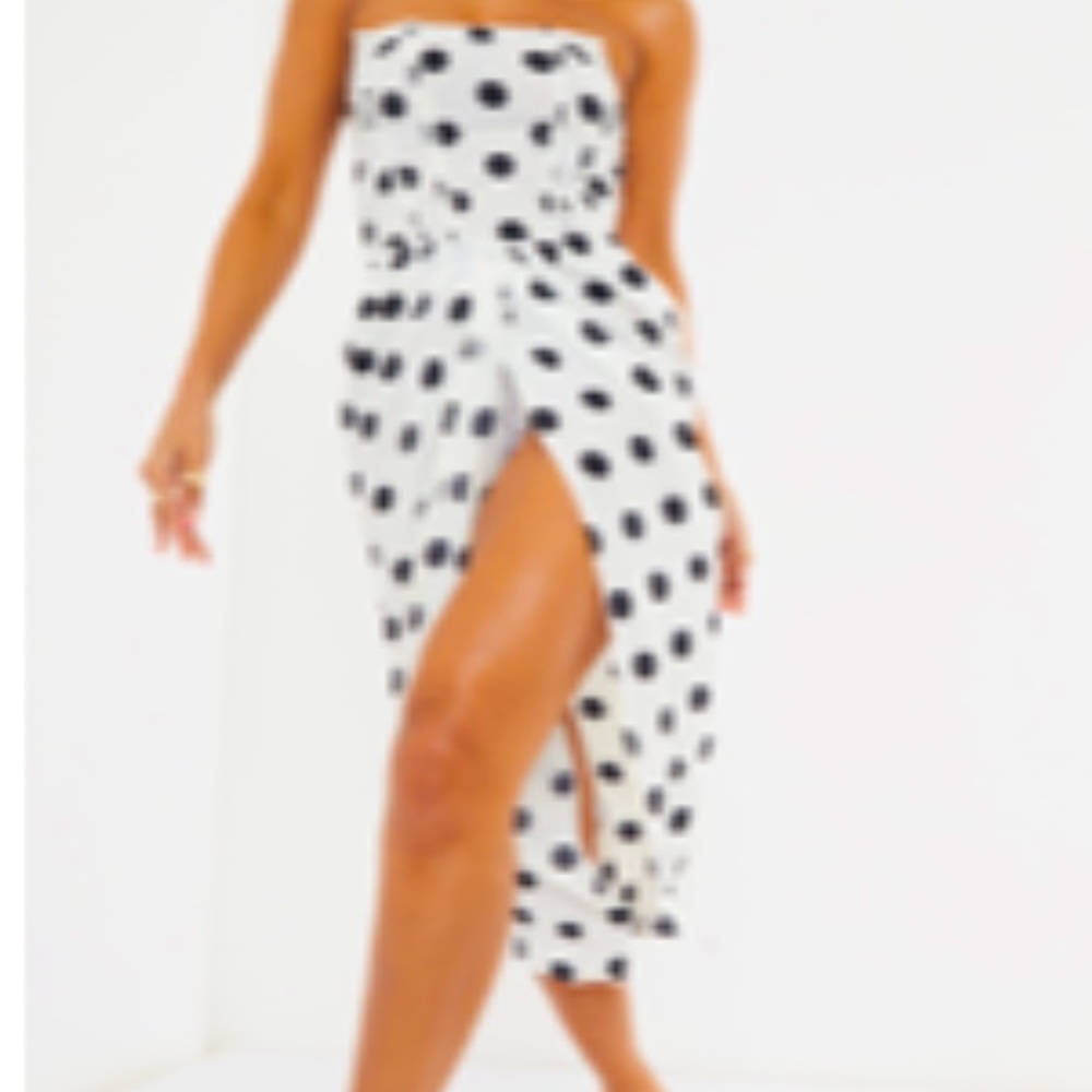 Polka midi dress…never worn!